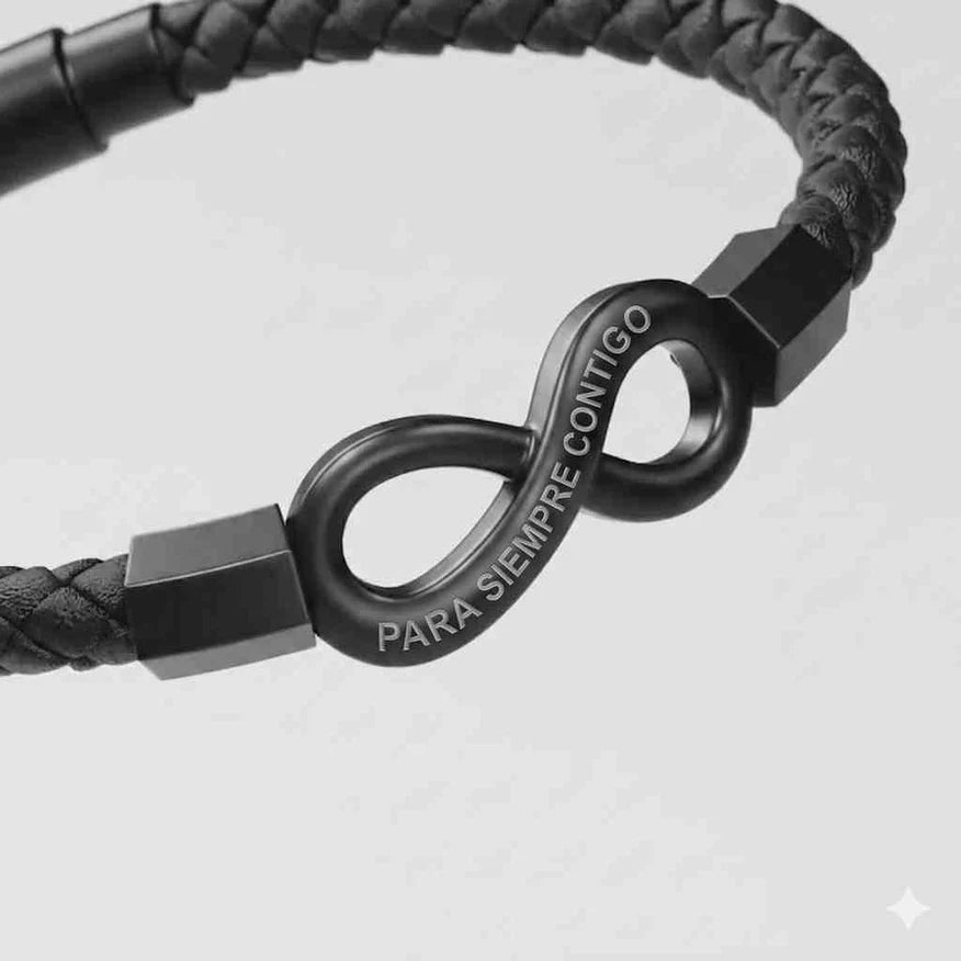 Shine & Love™ – Para mi Esposo: Pulsera Infinito “Siempre Juntos”