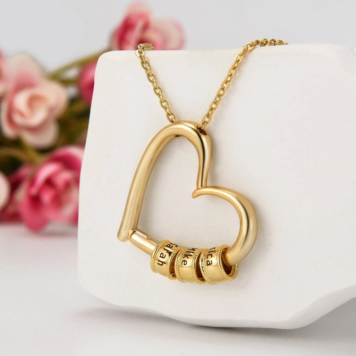 Collar Personalizable – Para Mi Esposa: Collar “El Corazón de la Familia”