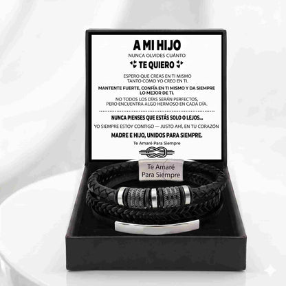 Shine & Love™ – Para Hijo: Pulsera “Conectados para Siempre”