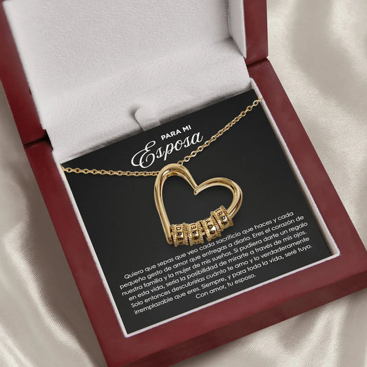 Collar Personalizable – Para Mi Esposa: Collar “El Corazón de la Familia”