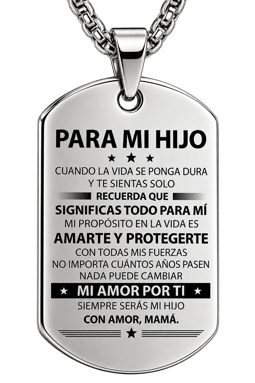 Para Mi Hijo – Collar “Mi Amor Por Ti”