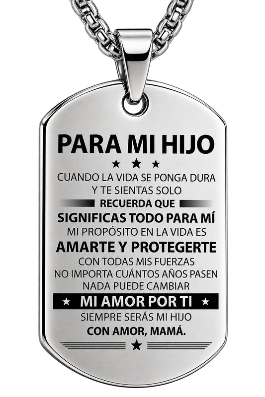 Para Mi Hijo – Collar “Mi Amor Por Ti”