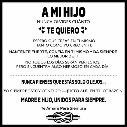 Shine & Love™ – Para Hijo: Pulsera “Conectados para Siempre”